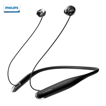 飛利浦（PHILIPS） SHB4205 耳機(jī)/耳麥 藍(lán)牙耳機(jī) 頸掛式 半入耳式 運(yùn)動(dòng)跑步 無(wú)線(xiàn)手機(jī)耳機(jī) 手機(jī)通用黑色-藍(lán)牙4.1